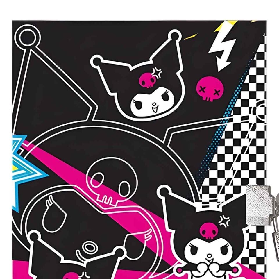 Kuromi 14x20 80 Yaprak Kilitli Hatıra Defteri