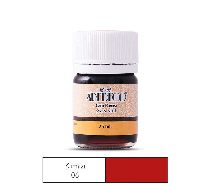 Artdeco Cam Boyası 25 Ml Kırmızı 06