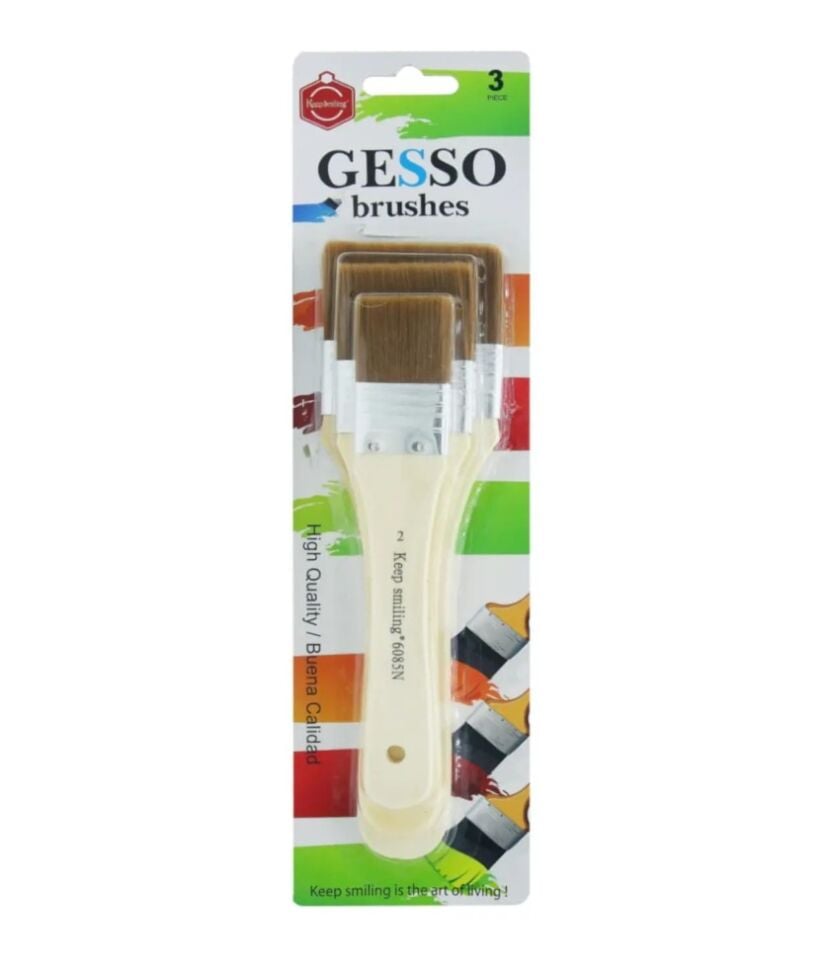 Keep Smiling Gesso Fırça Seti 3 Parça N A6085N