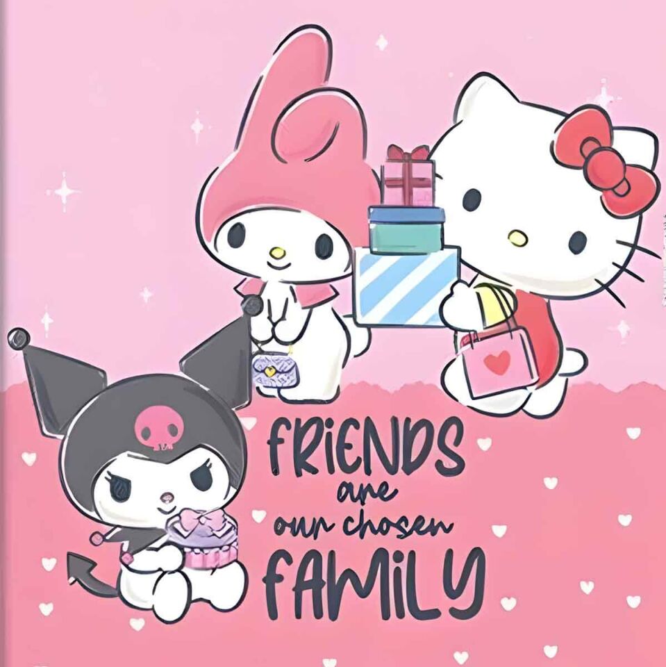 Keskin Hello Kitty And Friends 14x20 80 Yaprak Kilitli Hatıra Defteri