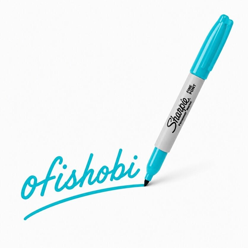 Sharpie Fine Permanent Markör Yuvarlak Uç - Turkuaz