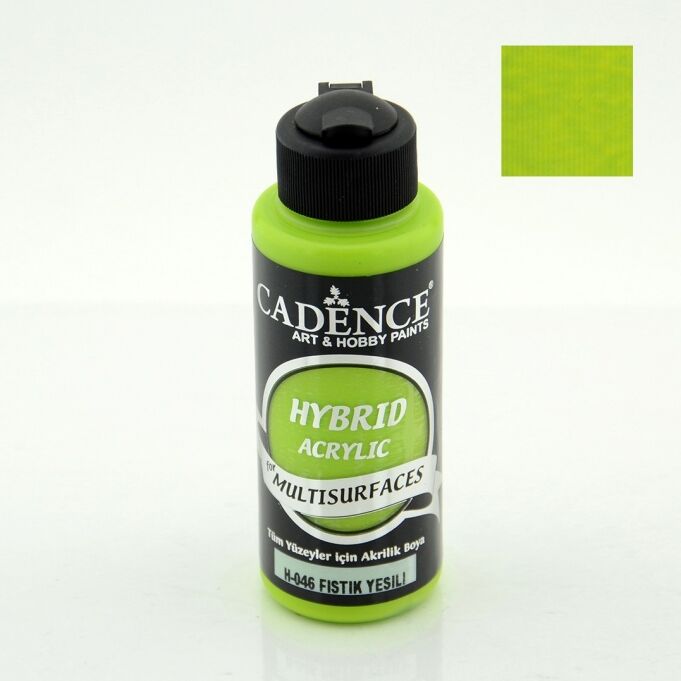 Cadence Hybrid Akrilik Multisurfaces H-046 Fıstık Yeşil 120 Ml