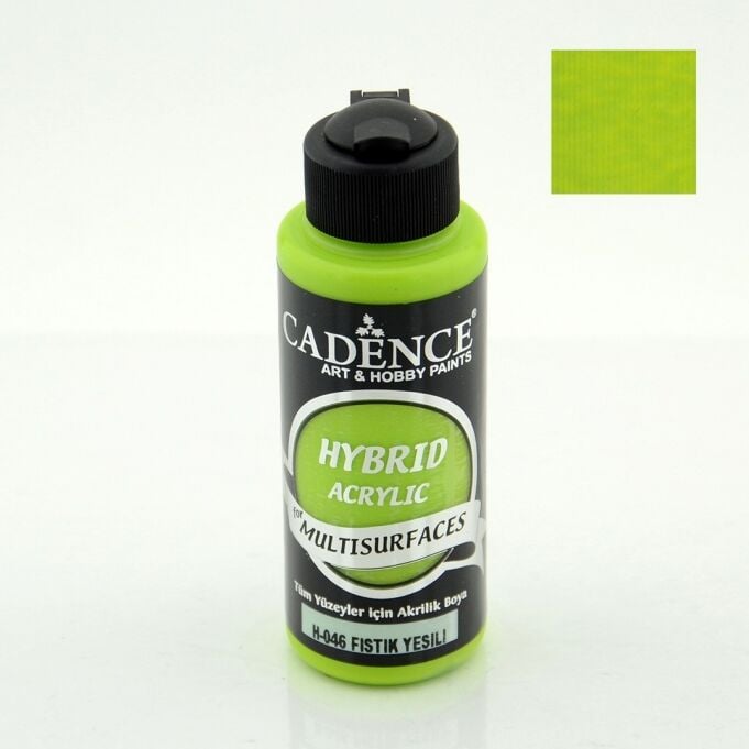 Cadence Hybrid Akrilik Multisurfaces H-046 Fıstık Yeşil 120 Ml