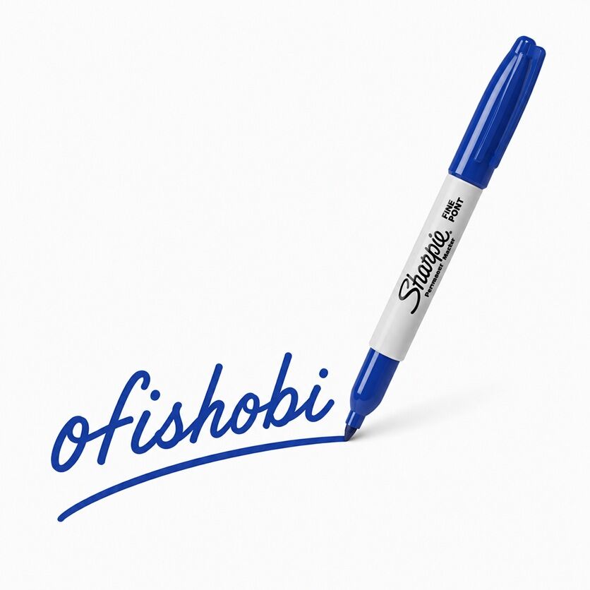 Sharpie Fine Permanent Markör Yuvarlak Uç - Mavi