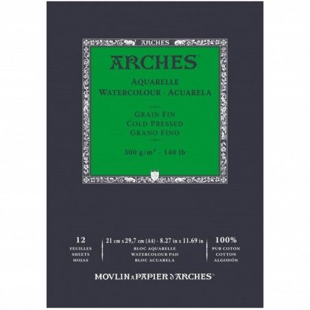 Arches Watercolor Cp Pa Whna 300 Gr 21x29,7 12 Sayfa