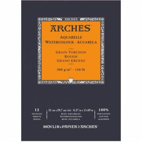Arches Watercolor Rg Pa Whna 300 Gr 21x29,7 12 Sayfa