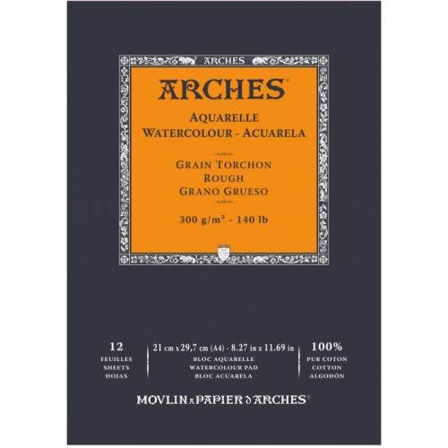 Arches Watercolor Rg Pa Whna 300 Gr 21x29,7 12 Sayfa