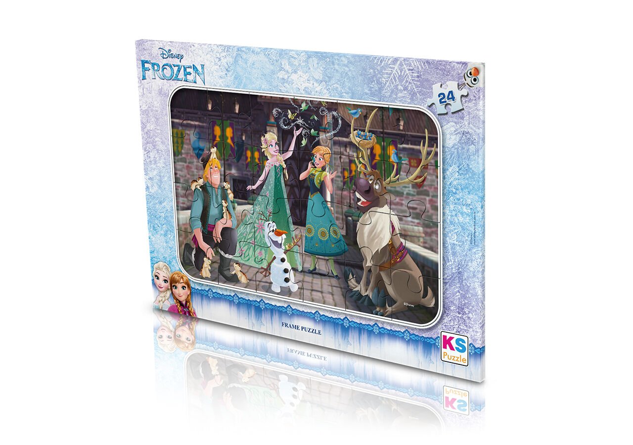 Ks Games 24 Parça Frame Puzzle Frozen