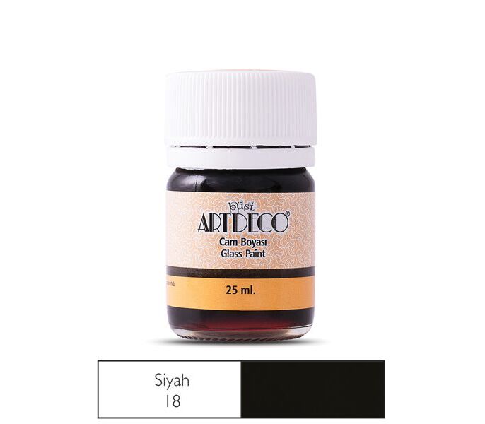 Artdeco Cam Boyası 25 Ml Siyah 18