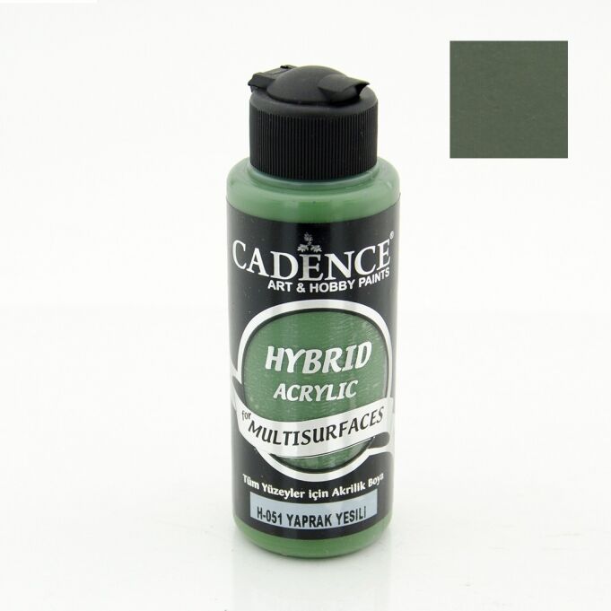 Cadence Hybrid Akrilik Multisurfaces H-051 Yaprak Yeşil 120 Ml