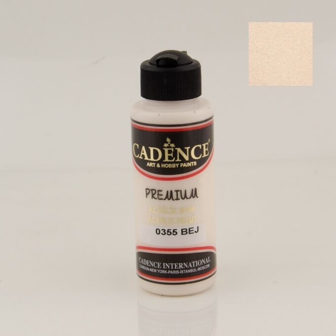 Cadence Premium Akrilik Boya 0355 Bej 120 Ml