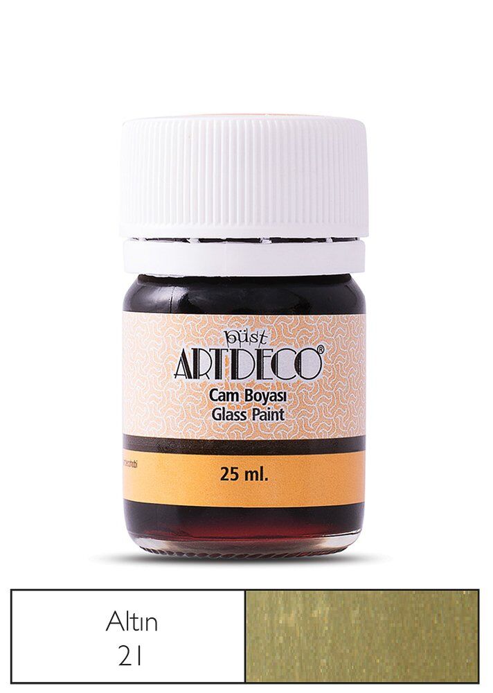 Artdeco Cam Boyası 25 Ml Metalik Altın 21