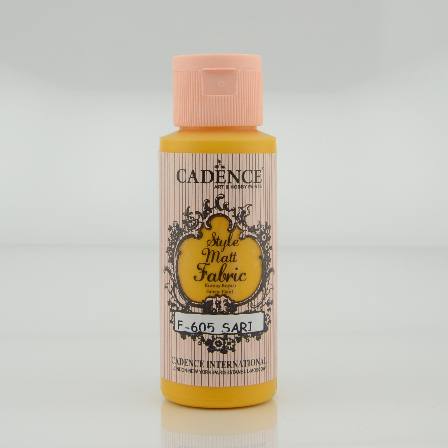 Cadence Style Matt Kumaş Boya F-605 Sarı 59 Ml