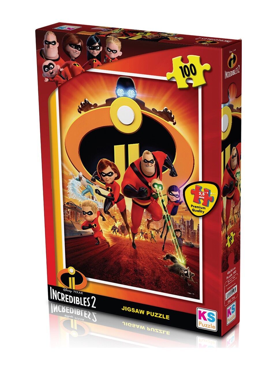Ks Games 100 Parça Puzzle Incredibles 2