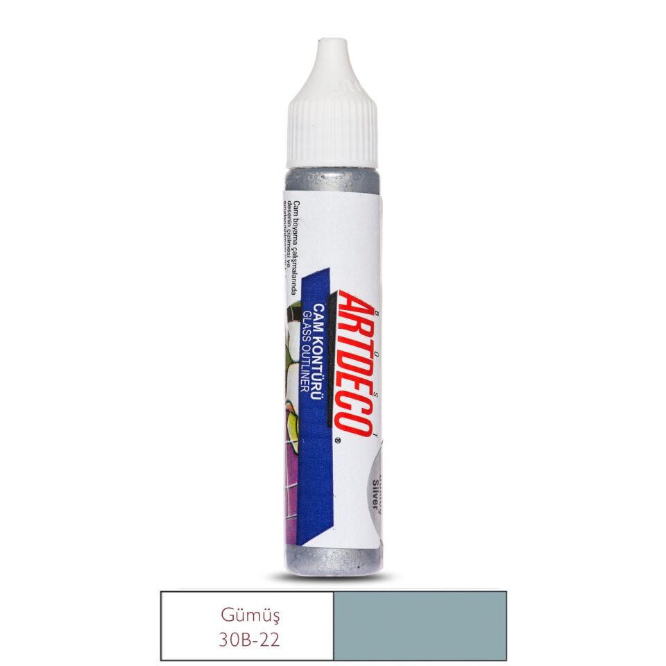 Artdeco Cam Kontürü 30 Ml Gümüş 22