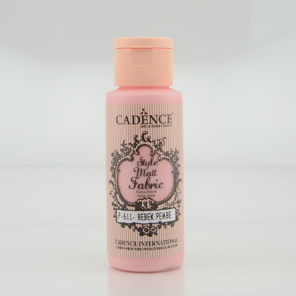 Cadence Style Matt Kumaş Boya F-611 Bebek Pembe 59 Ml