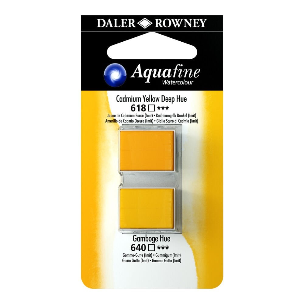 Daler Rowney Aquafıne H/P Set 2 Cad Yellow Deep Hue/Ganboge Hu