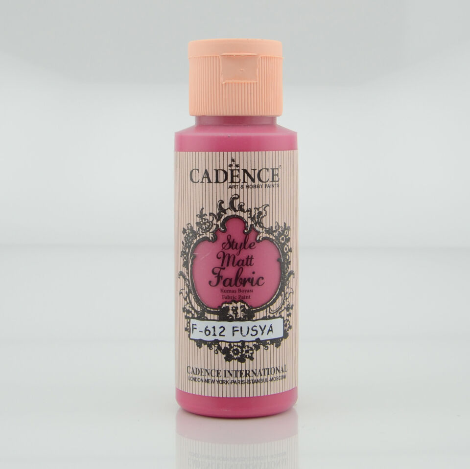 Cadence Style Matt Kumaş Boya F-612 Fuşya 59 Ml