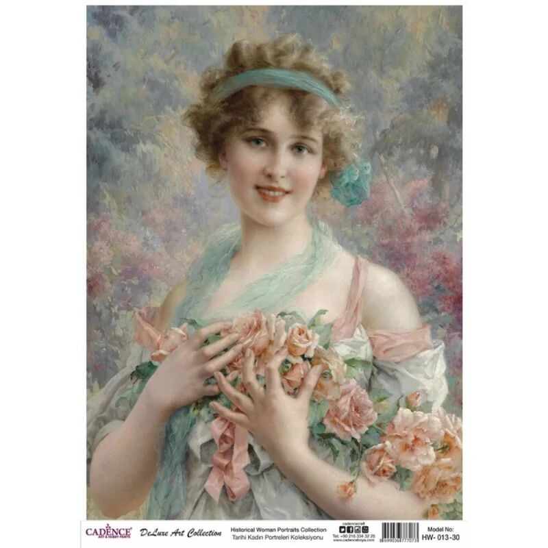 Cadence Tarihi Kadın Portreleri Koleksiyonu Hw-13 30x42 Cm