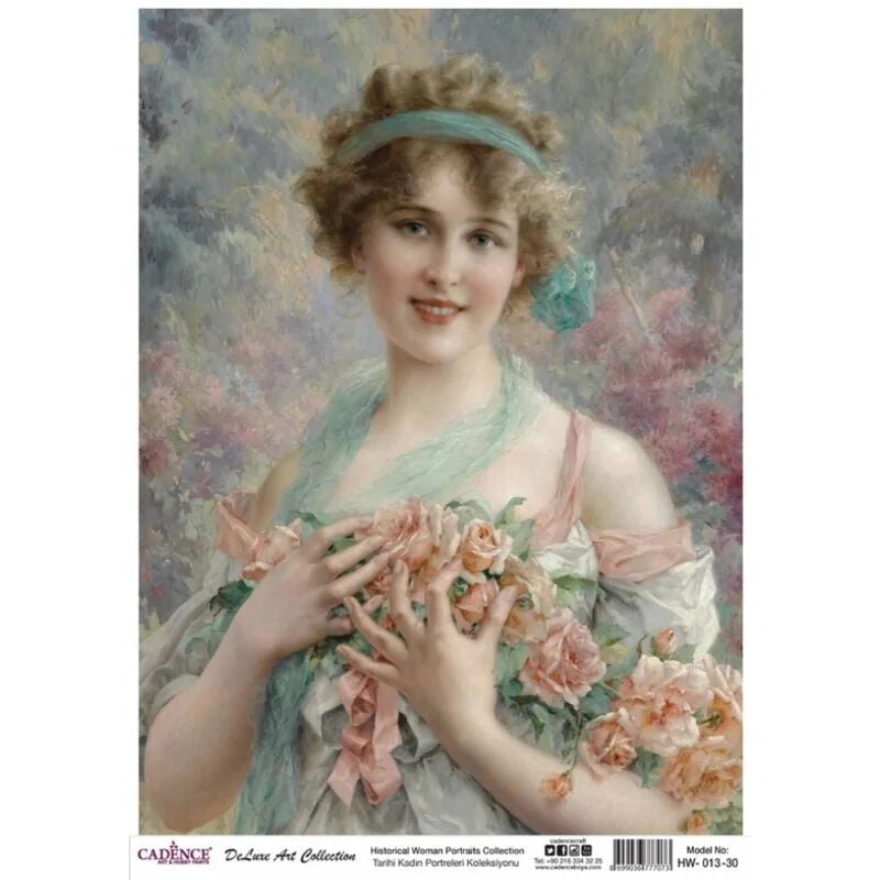 Cadence Tarihi Kadın Portreleri Koleksiyonu Hw-13 30x42 Cm