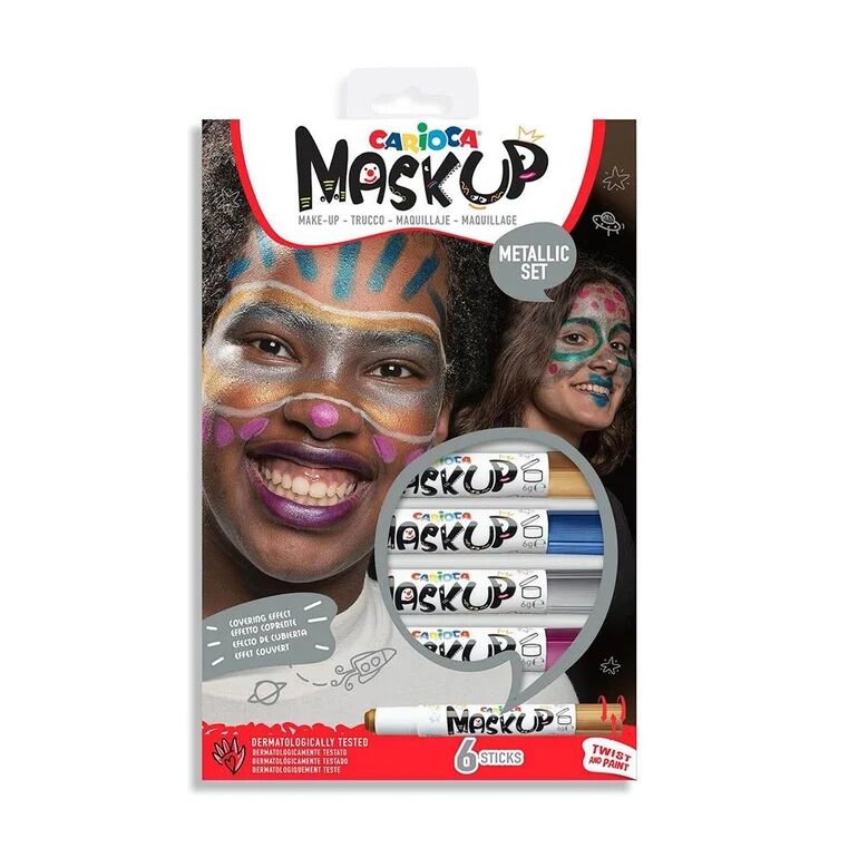 Carioca Yüz Boyası 6 Gr 6 Renk Metalik