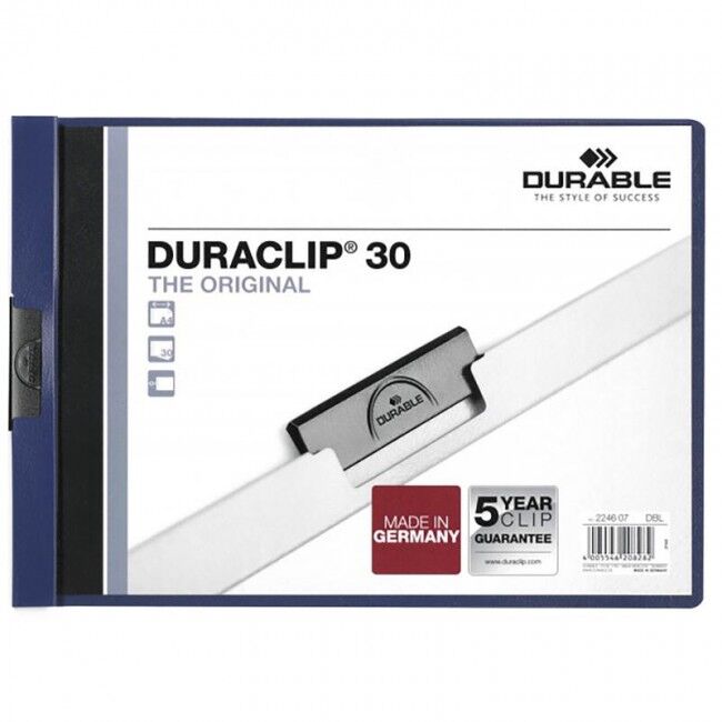 Durable Duraclip A4 Yatay 30 Sayfa Kapasiteli Lacivert