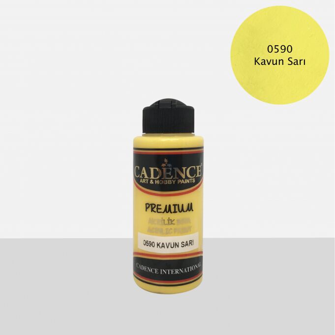 Cadence Premıum Akrilik Boya 0590 Kavun Sarı 25 Ml