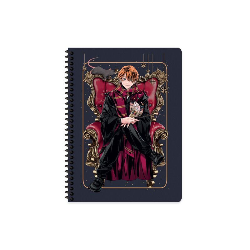 Keskin Harry Potter 16,5x22,5 Spiralli Karton Kapak Defter 80 Yaprak KAreli