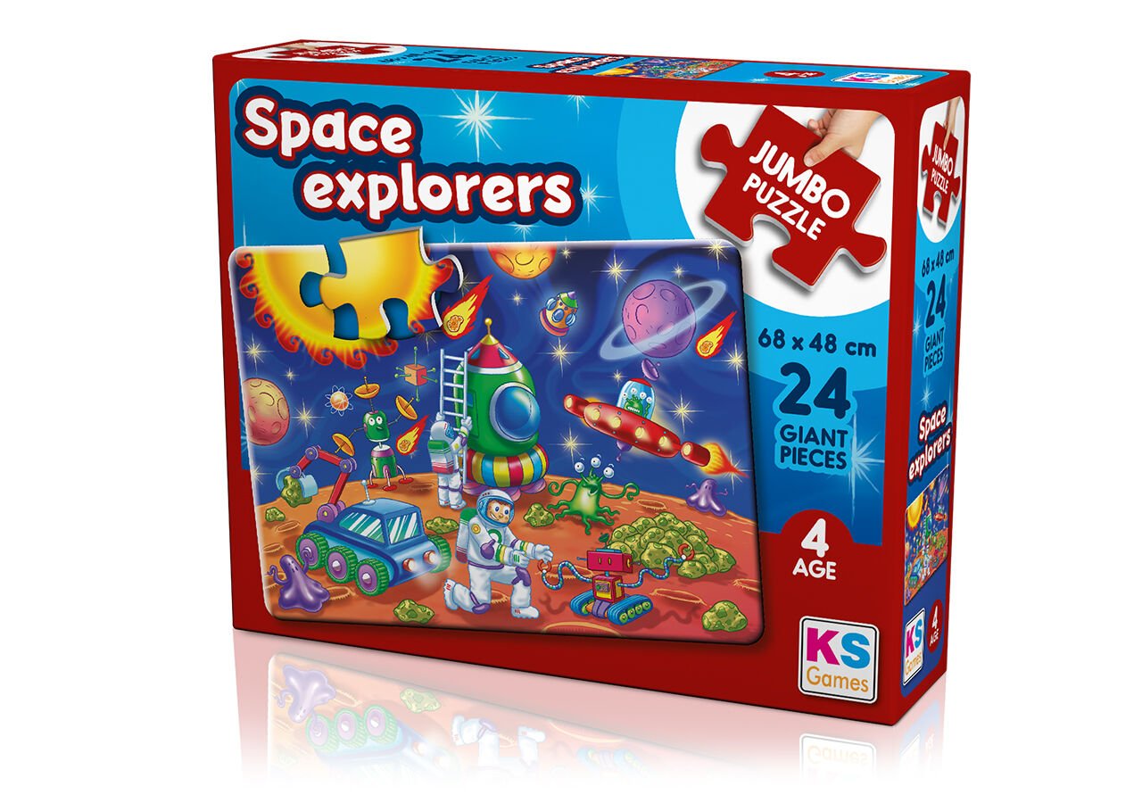 Ks Games Baby Puzzle 24 Parça Space Explorers