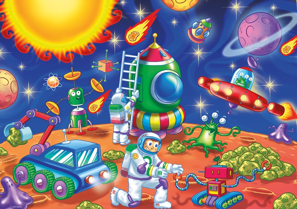 Ks Games Baby Puzzle 24 Parça Space Explorers