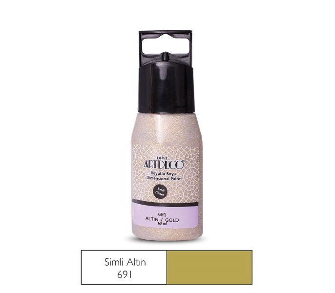 Artdeco Simli Boyutlu Boya 60 Ml Altın 691