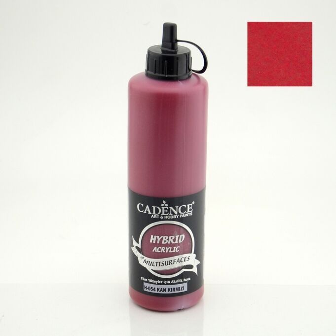 Cadence Hybrid Akrilik Multisurfaces H-054 Kan Kırmızı 500 Ml