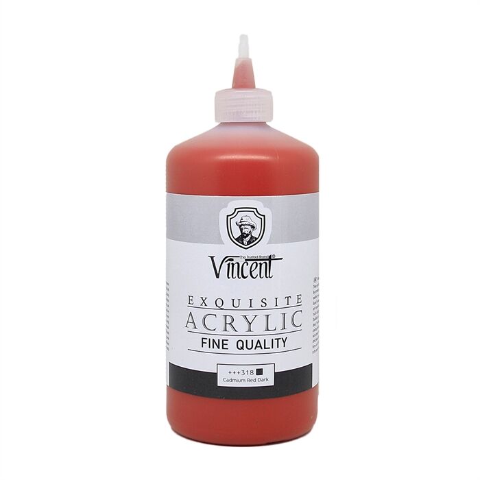 Vincent Exquisite Acrylic Color 500 Ml Carmine