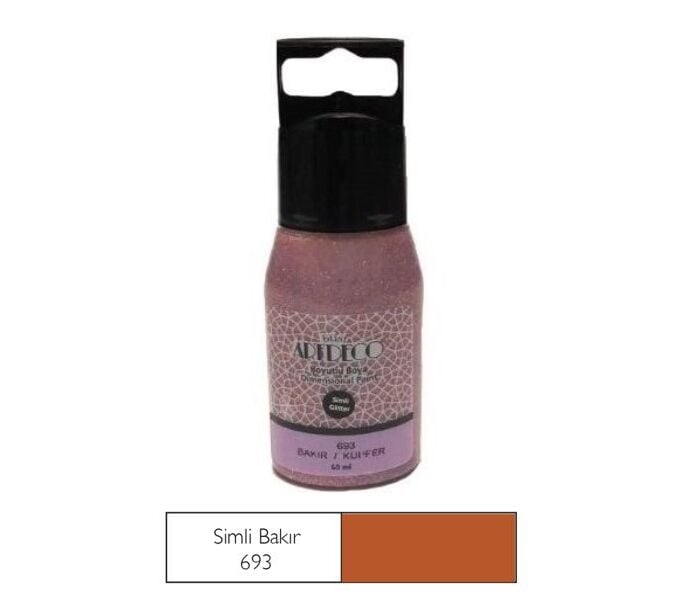 Artdeco Simli Boyutlu Boya 60 Ml Bakır 693