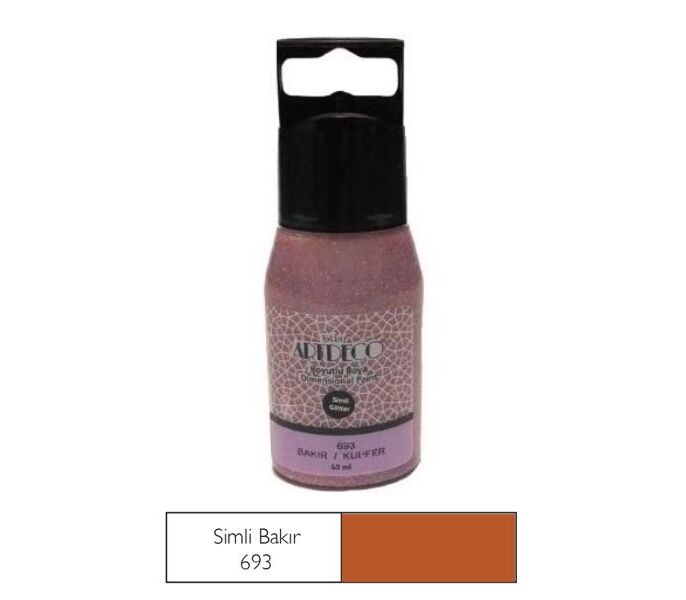 Artdeco Simli Boyutlu Boya 60 Ml Bakır 693