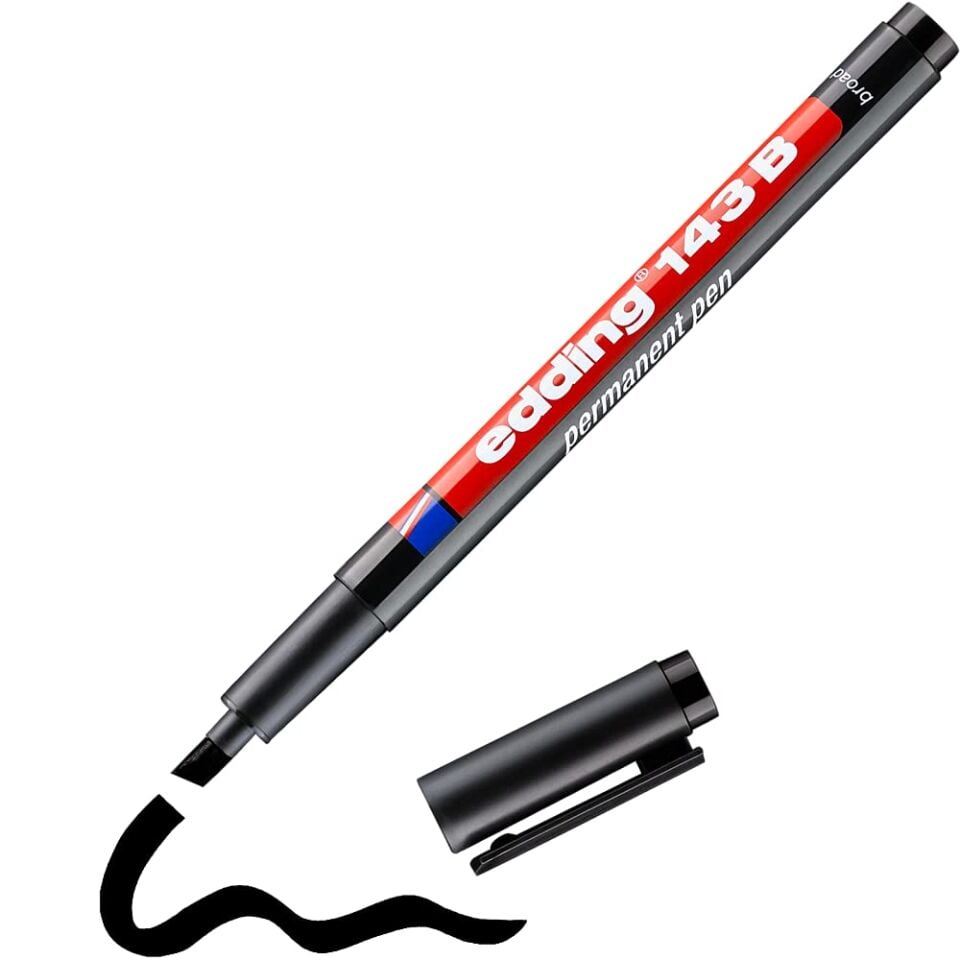 Edding 143B Asetat Kalemi Siyah