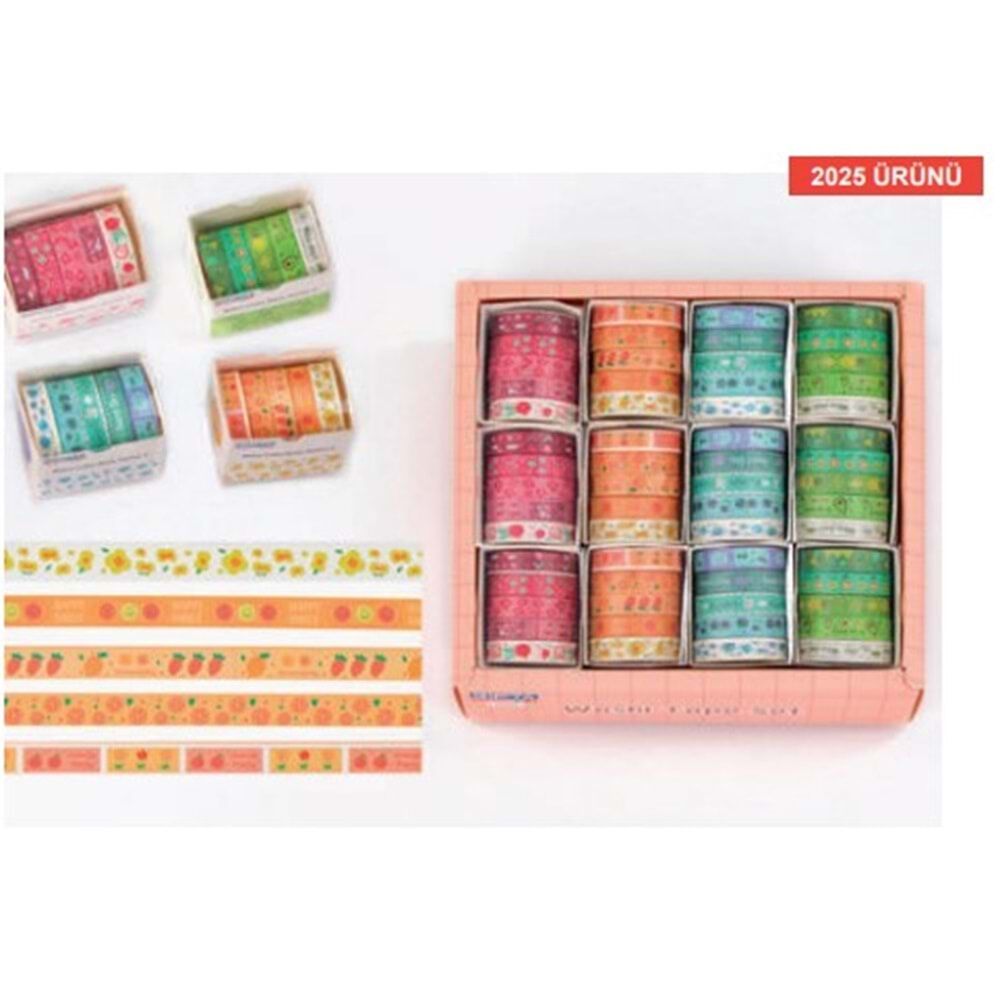 Gıpta Renkli Bant Deesing 10 Mm x 2 Mm 5 Li