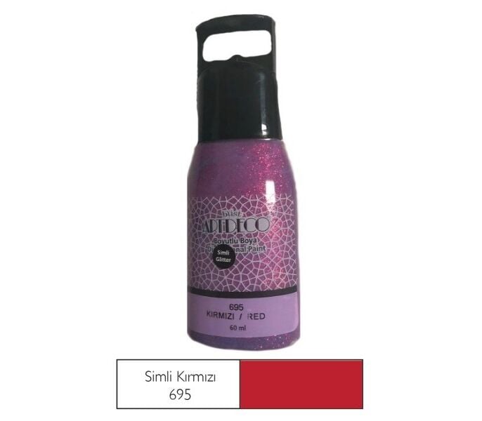 Artdeco Simli Boyutlu Boya 60 Ml Kırmızı 695