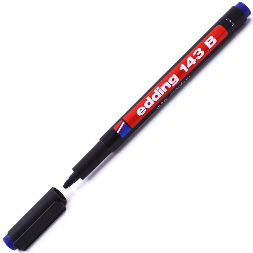 Edding 143B Asetat Kalemi Mavi