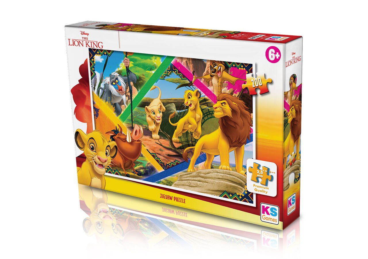 Ks Games 200 Parça Puzzle Lion King