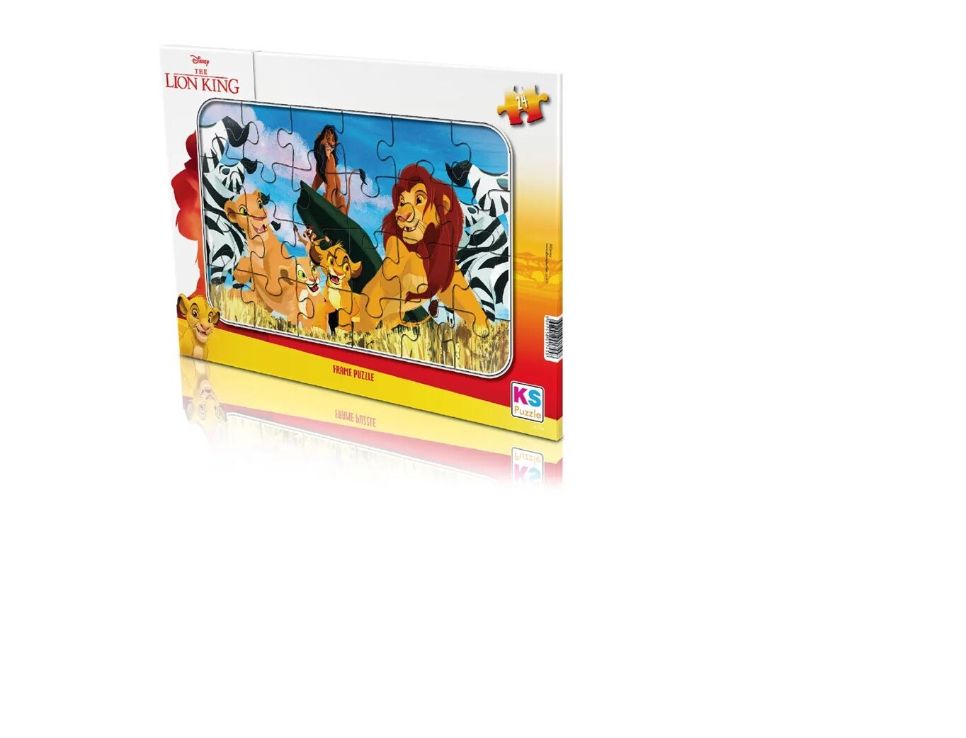 Ks Games 24 Parça Frame Puzzle Lion King