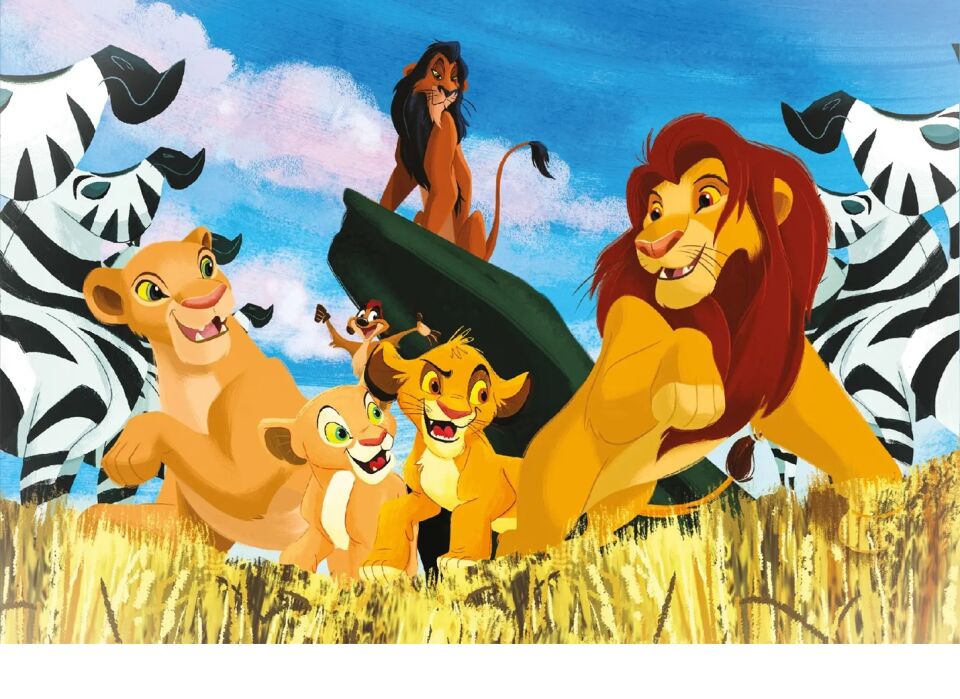 Ks Games 24 Parça Frame Puzzle Lion King