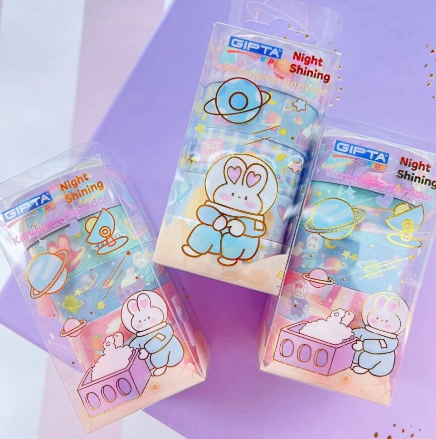 Gıpta Renkli Bant Night Shining 1,5 Mm x 2 M 5 Li