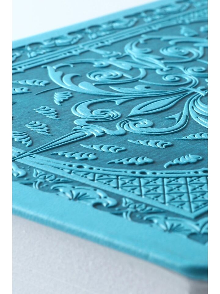 Victorias Journals Vintage Old Book Sketch 14x20 110 Gr Açık Mavi