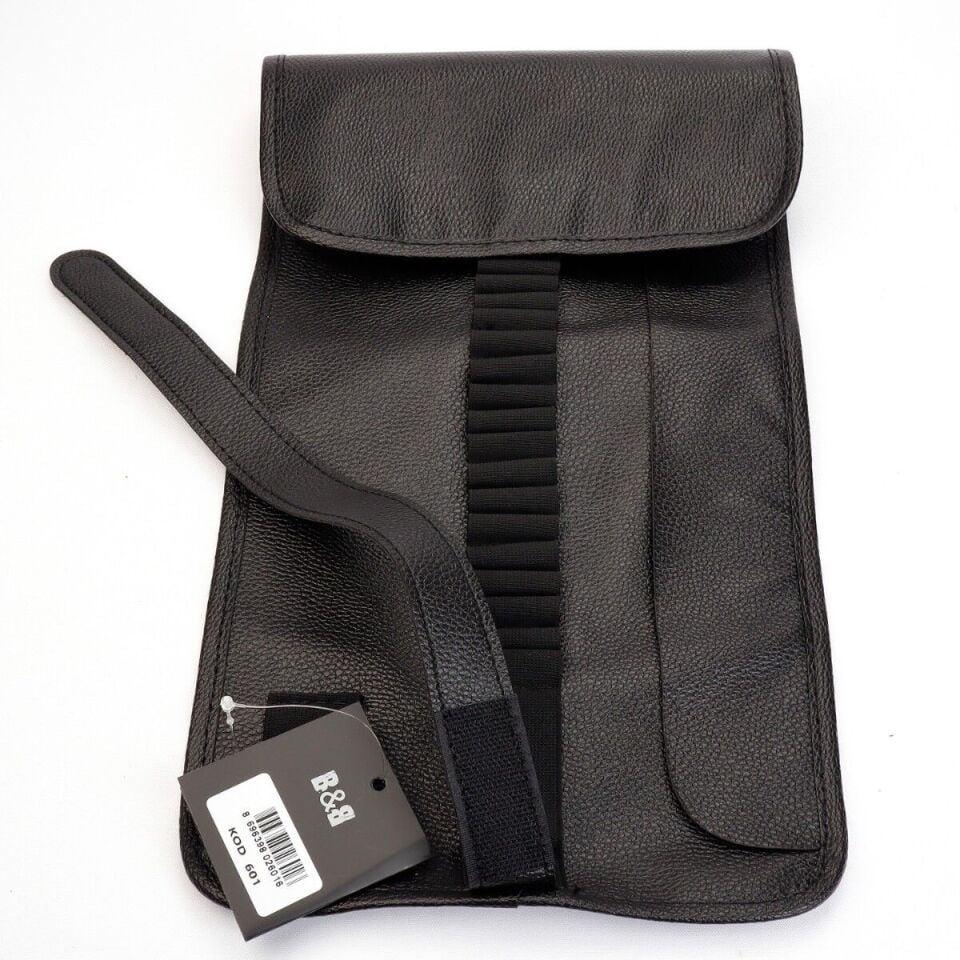 B Back Suni Deri Rulo Kalemlik Siyah