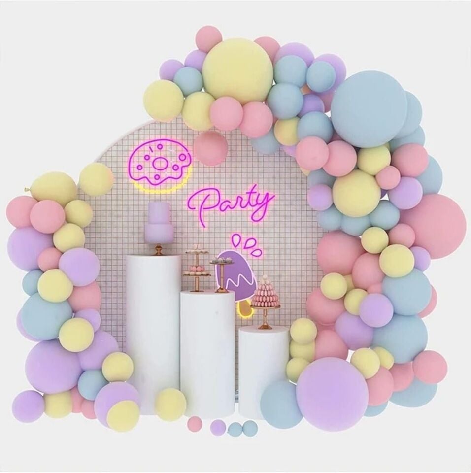 Gemar Balon Macaron Karışık 12'' 100 Lü Paket