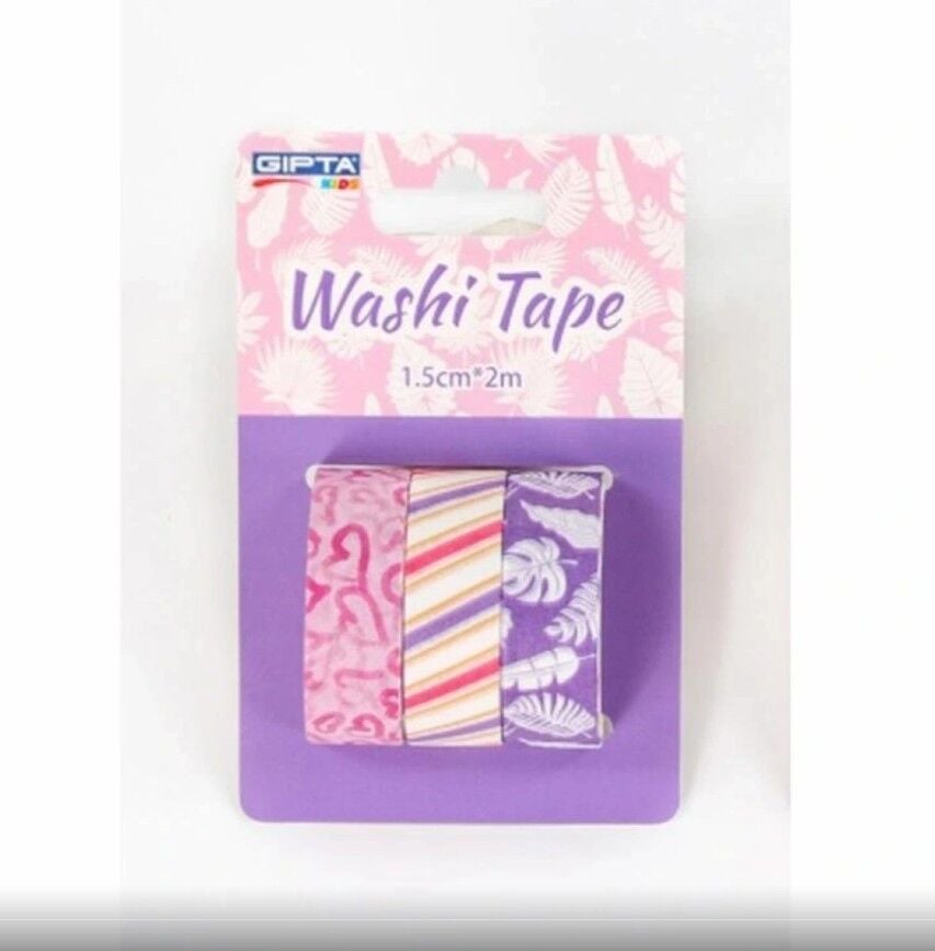 Gıpta Renkli Bant Gıft Tape 1,5 Mm x 2 M 3 Lü