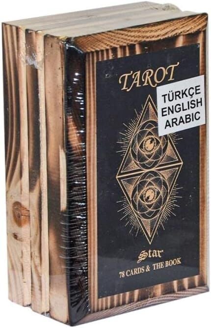 Star Ahşap Kutulu Tarot Oyun Kartı