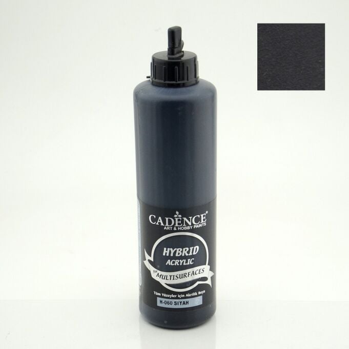 Cadence Hybrid Akrilik Multisurfaces H-060 Siyah 500 Ml