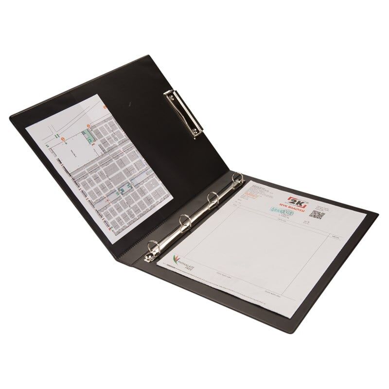 2K Evrak Sunum Klasörü Sekreterlik A4 Biala 150 Yaprak 295 Siyah 26x32 Cm
